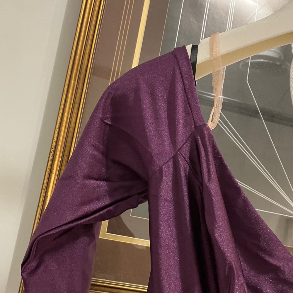 Jessica Angel USA Long Sleeve Off-Shoulder Purple Dress - Picture 8 of 14